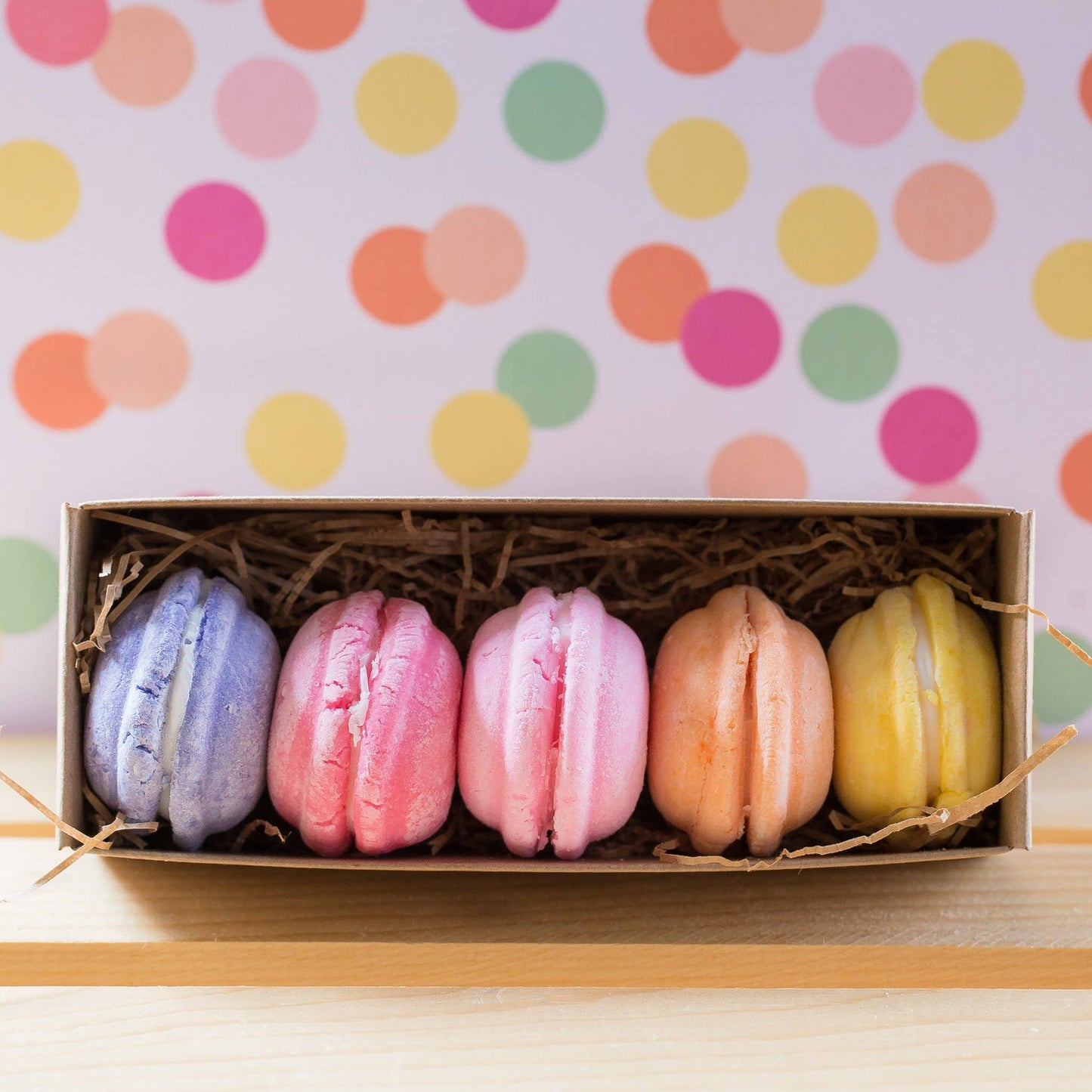 Bath Macarons Shea Butter Bath Cookies - 5 per box