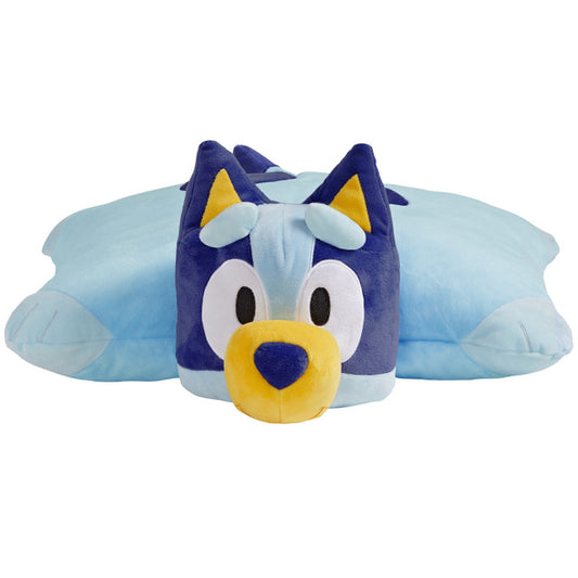 Bluey Pillow Pet Plush Folding Pillow – Soft Stuffed Animal & Kids Travel Pillow