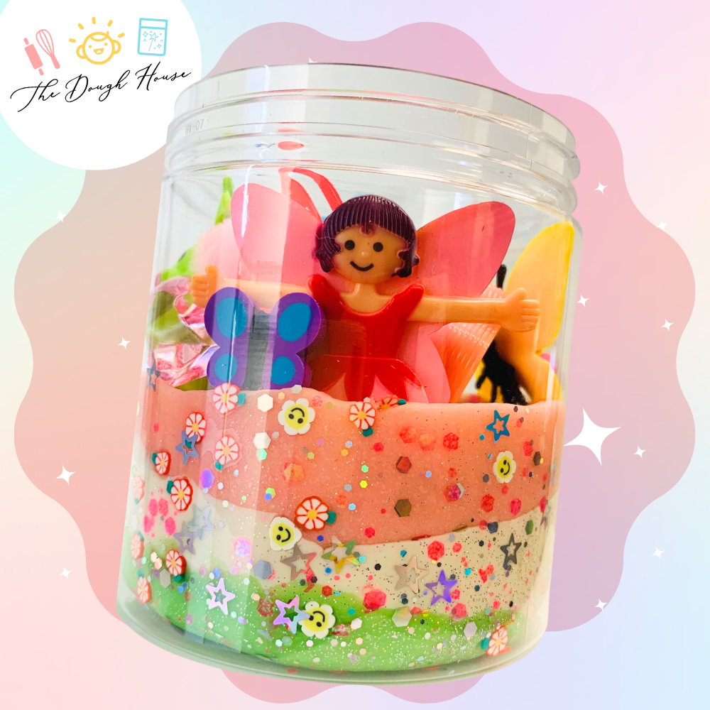 Super Size Girly Garden Sensory Dough Magical Jar