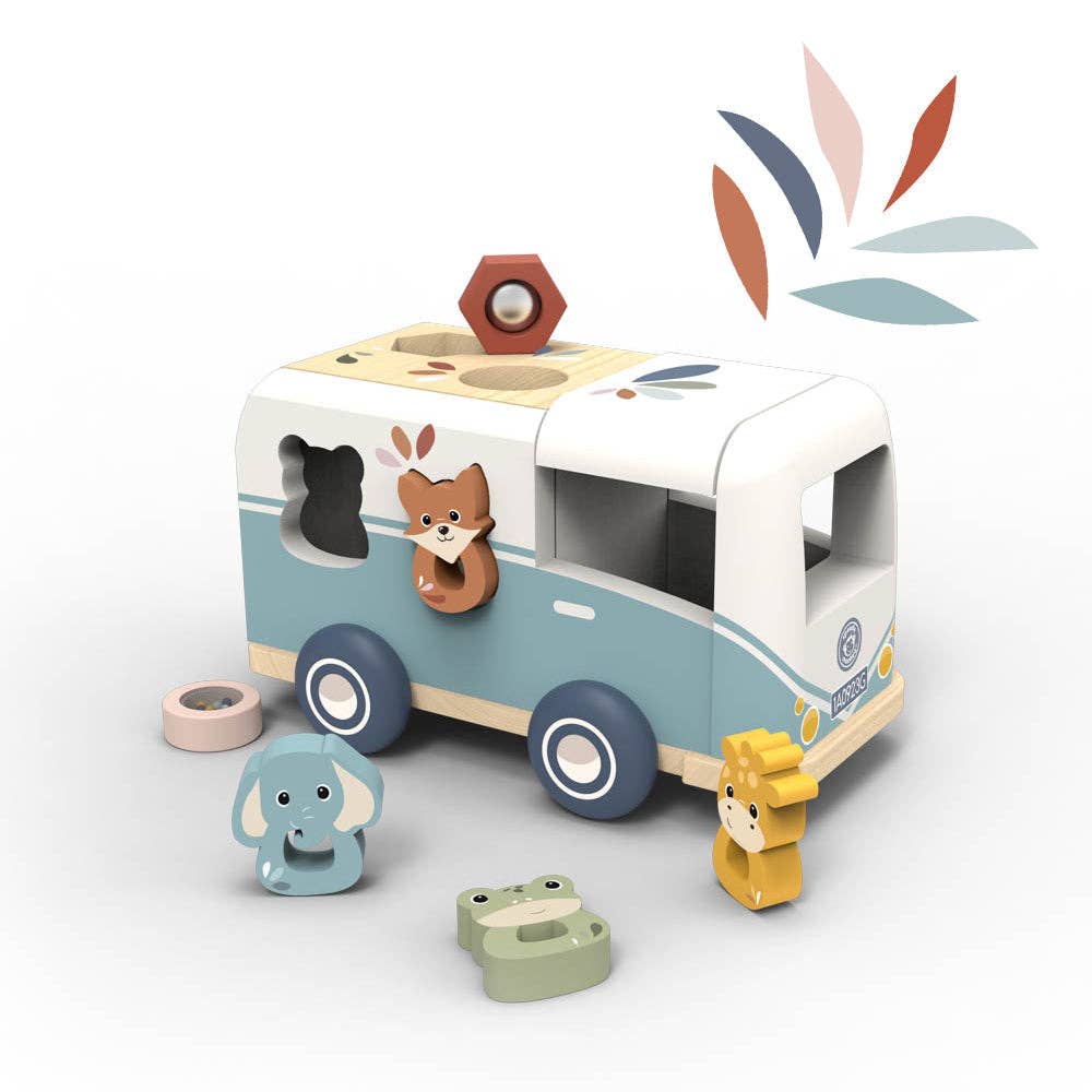 Van Shape Sorter Toy For Toddlers Colorful Shape Sorting Learning