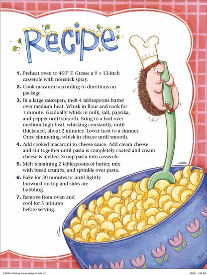 Hamish the Hedgehog, Cooking Classes