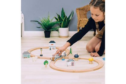 Bigjigs Woodland Animal Train Set