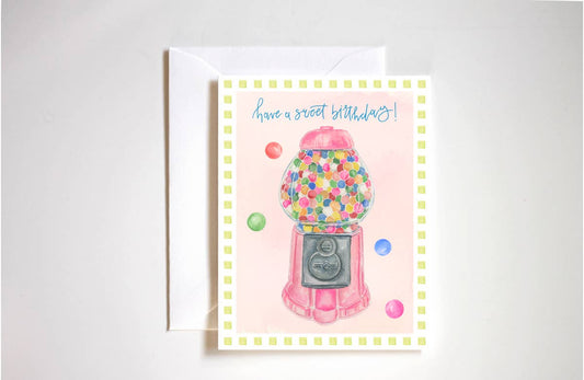 Sweet Gumball Machine Birthday Card Charlie Anne's Closet 