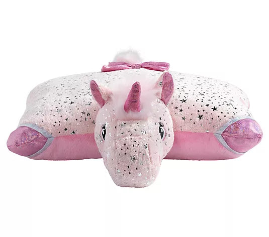Pink Sparkle Unicorn Pillow Pet