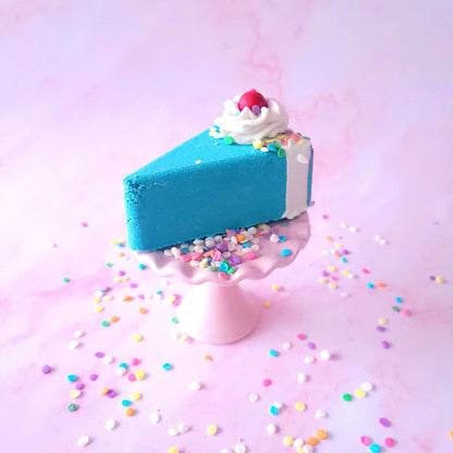Birthday Cake Butter Cake Bath Bomb With Shea Butter And Lemon Fragrance