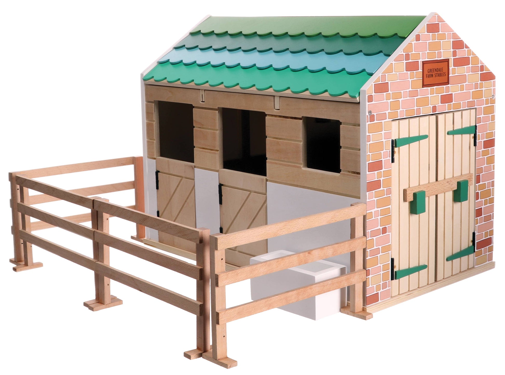Lottie Wooden Horse Stables Playset