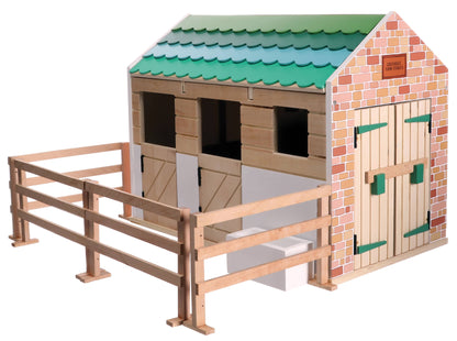 Lottie Wooden Horse Stables Playset
