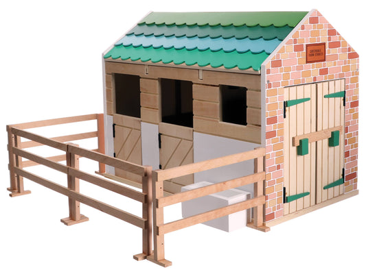 Lottie Wooden Horse Stables Playset Charlie Anne's Closet 
