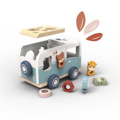 Van Shape Sorter Toy For Toddlers Colorful Shape Sorting Learning