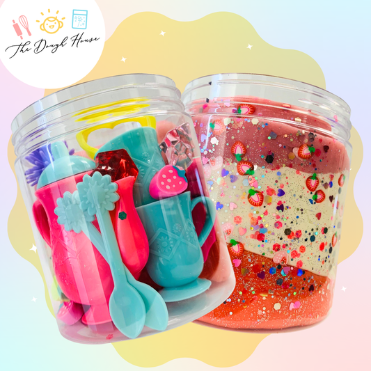 Super Size Besties Brunch Magical Jar – Sensory Dough Tea Party Play Kit