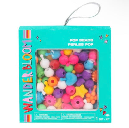 WB Pop Beads Mini Jewelry Kit – Snap-Together Bracelet & Necklace Craft Set for Kids