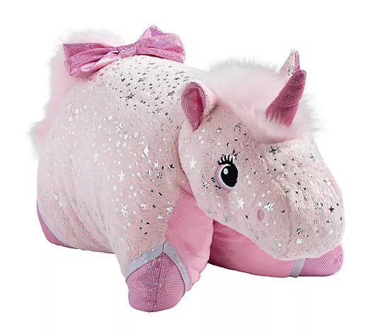 Pink Sparkle Unicorn Pillow Pet