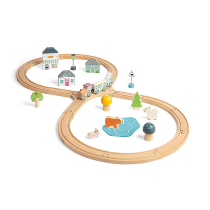 Bigjigs Woodland Animal Train Set