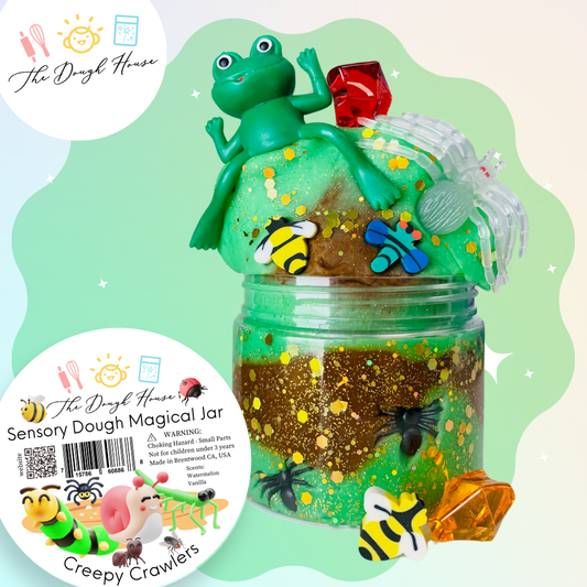 Creepy Crawlers Sensory Dough Jar – Bug & Insect Sensory Play Kit