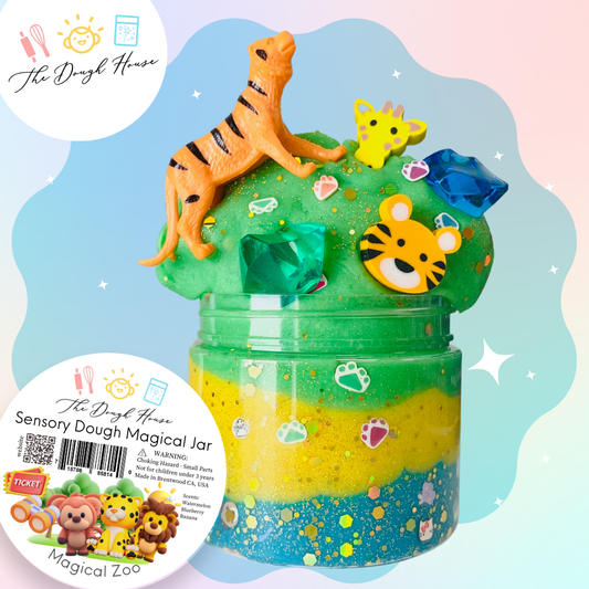Magical Zoo Sensory Dough Jar – Handmade Sensory Play Kit