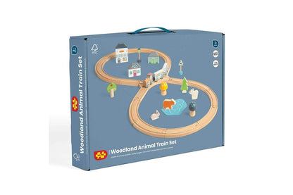 Bigjigs Woodland Animal Train Set