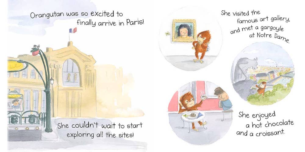 Little Orangutan Lost in Paris