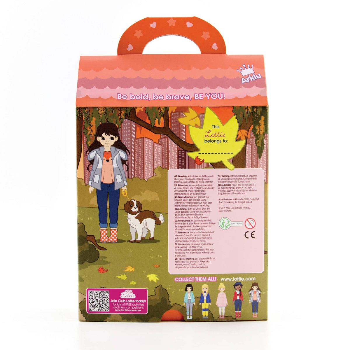 Walk in the Park Lottie Doll with Rescue Dog – Gold Collection