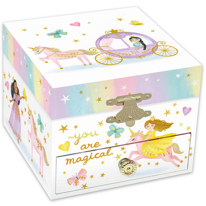 Perfect Princess™ Deluxe Musical Jewelry Box – Magical Princess Keepsake Box with Spinning Princess