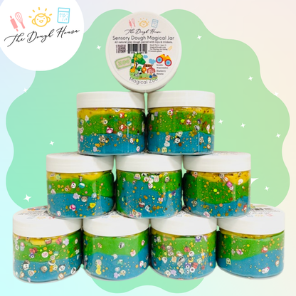 Magical Zoo Sensory Dough Jar – Handmade Sensory Play Kit