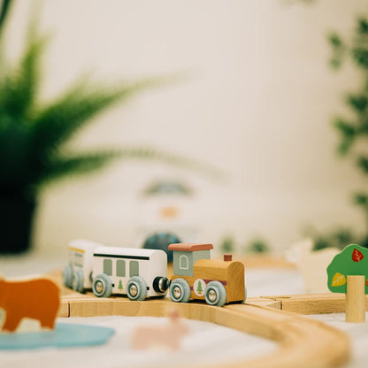 Bigjigs Woodland Animal Train Set