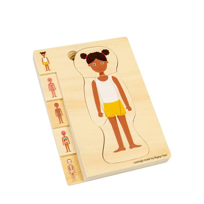 Bigjigs Toys Layered Human Body Puzzle – Girl