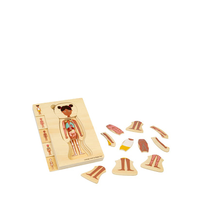 Bigjigs Toys Layered Human Body Puzzle – Girl