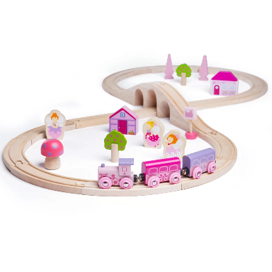 Bigjigs Rail Fairy Figure of Eight Wooden Train Set Charlie Anne's Closet 