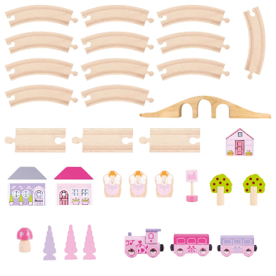 Bigjigs Rail Fairy Figure of Eight Wooden Train Set