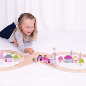 Bigjigs Rail Fairy Figure of Eight Wooden Train Set