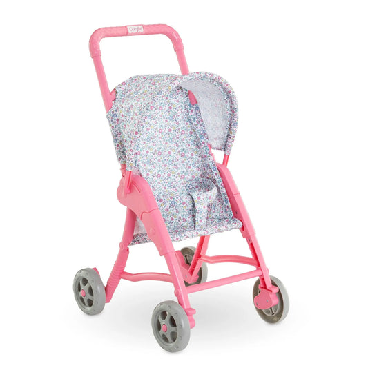 Corolle Floral Baby Doll Stroller – Foldable Doll Stroller for 12” Dolls Corolle