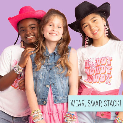STMT DIY Glitz N’ Disco Jewelry Case – Bracelet & Jewelry Making Kit for Kids & Tweens
