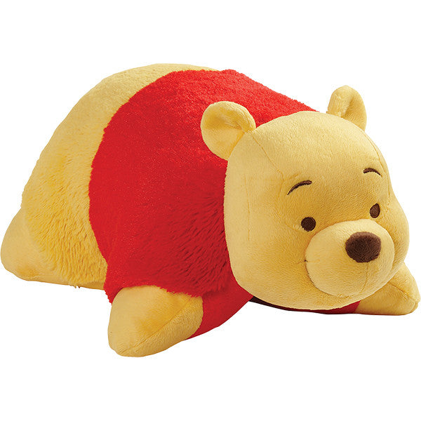Disney Winnie the Pooh Pillow Pet Plush Folding Pillow – Soft Stuffed Animal & Kids Travel Pillow