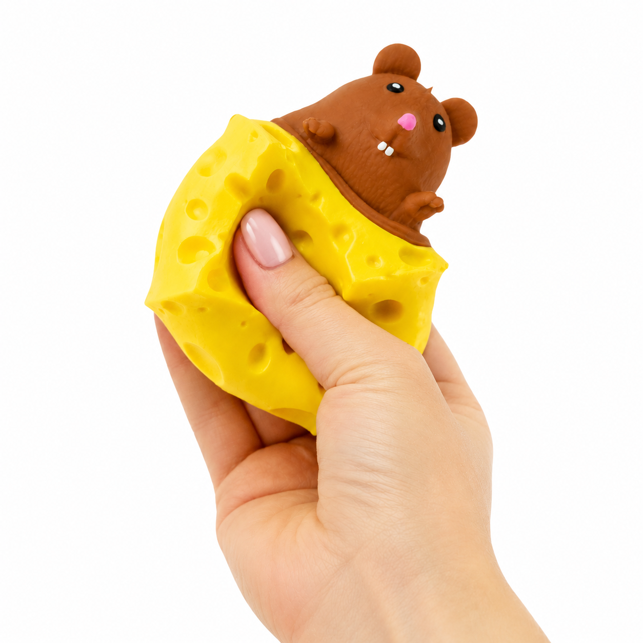 Keycraft Peek A Boo Mouse in Cheese Squishy Toy