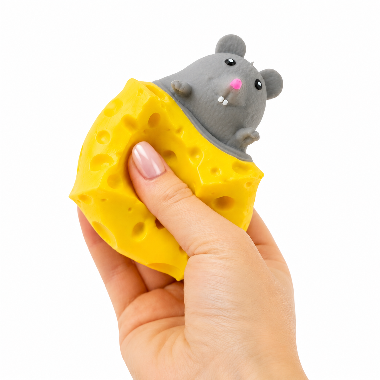 Keycraft Peek A Boo Mouse in Cheese Squishy Toy