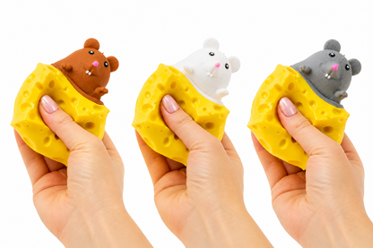 Keycraft Peek A Boo Mouse in Cheese Squishy Toy