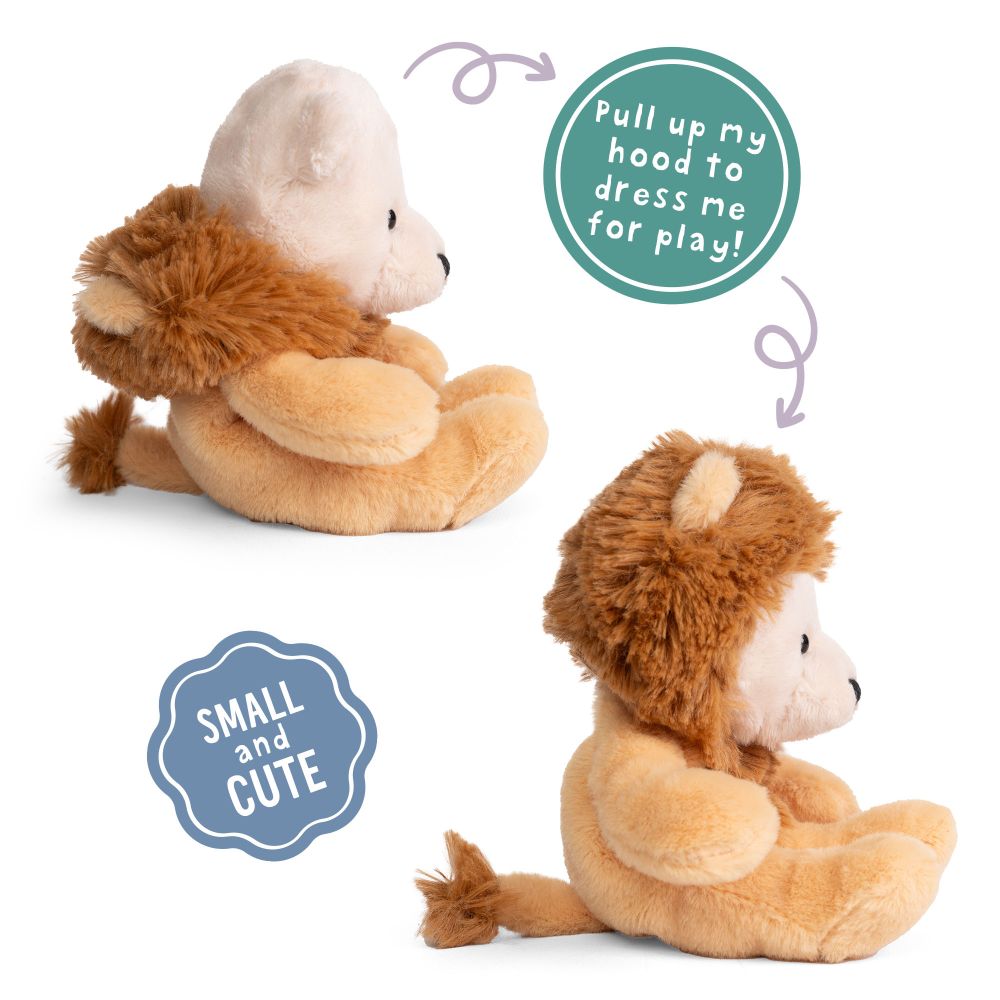 Little Living Nature Play Dress-Up Safari Animal Plush