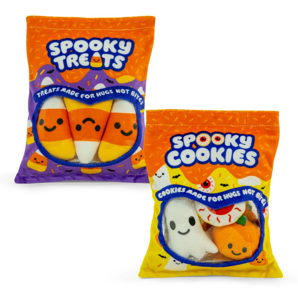 Keycraft Spooky Squishy Snacks Plush Bag – Halloween Sensory Toys