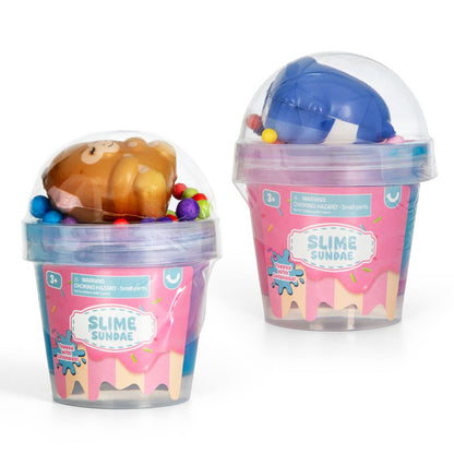 Slime Sundae with Squishy Animal Topper – Assorted Styles