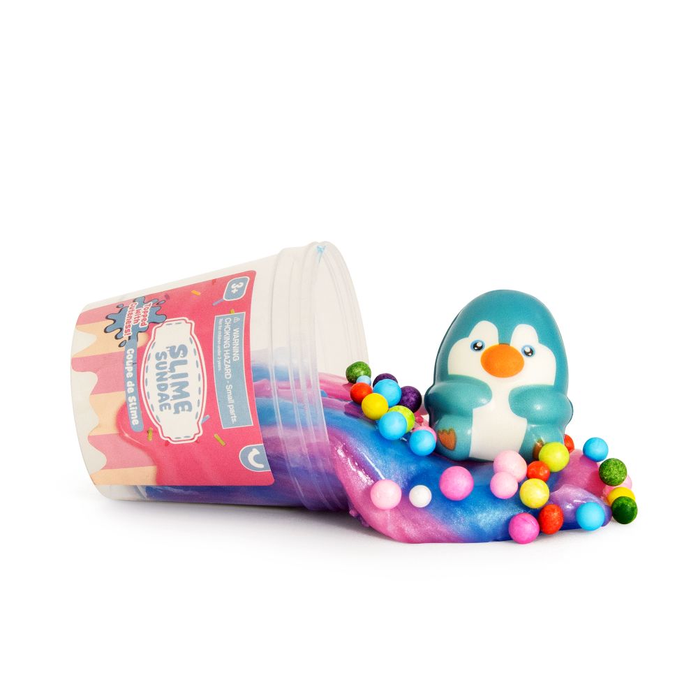 Slime Sundae with Squishy Animal Topper – Assorted Styles