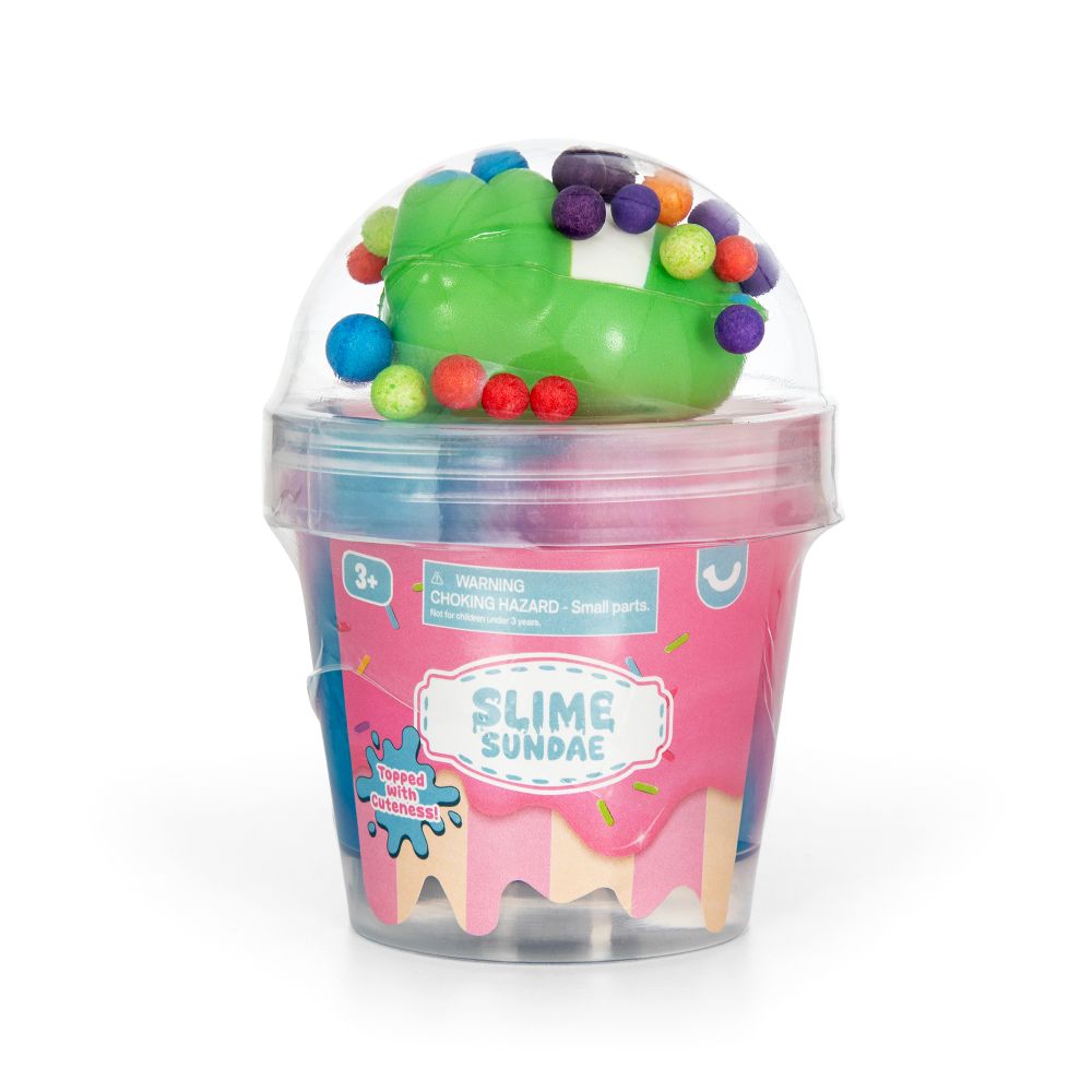 Slime Sundae with Squishy Animal Topper – Assorted Styles