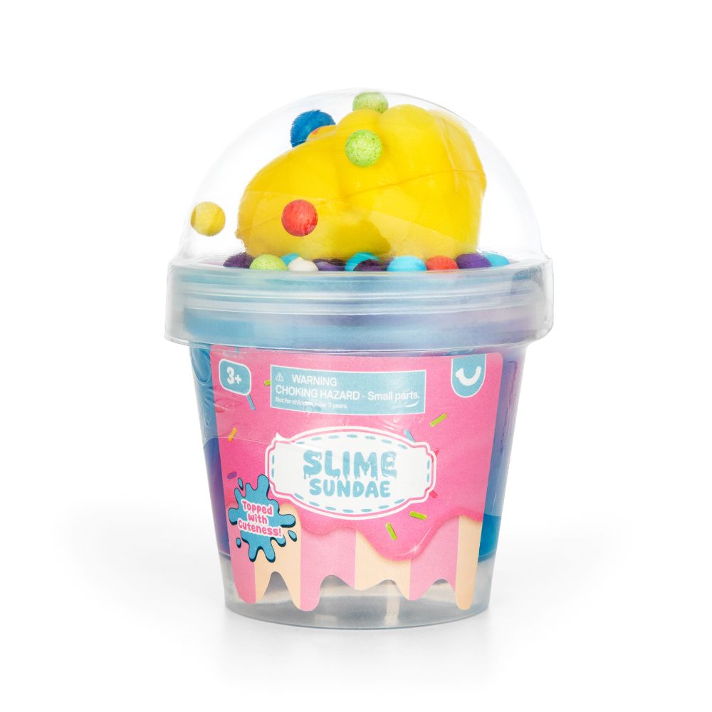 Slime Sundae with Squishy Animal Topper – Assorted Styles