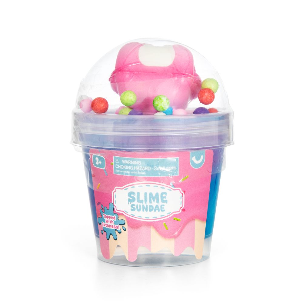 Slime Sundae with Squishy Animal Topper – Assorted Styles