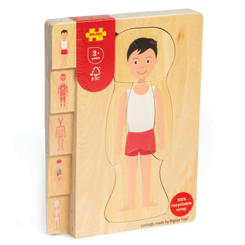 Bigjigs Anatomy Puzzle - Boy