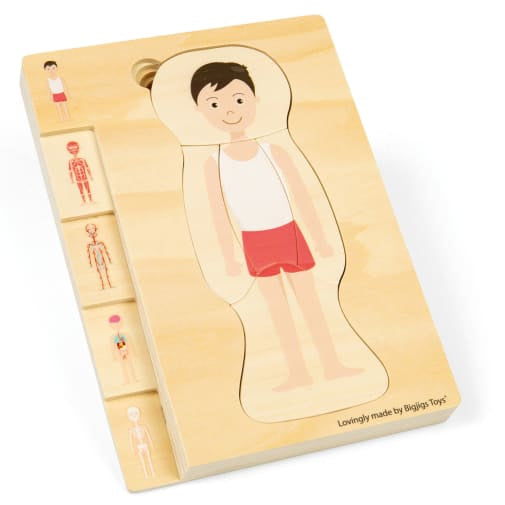 Bigjigs Anatomy Puzzle - Boy Charlie Anne's Closet 