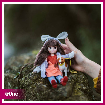 Walk in the Park Lottie Doll with Rescue Dog – Gold Collection