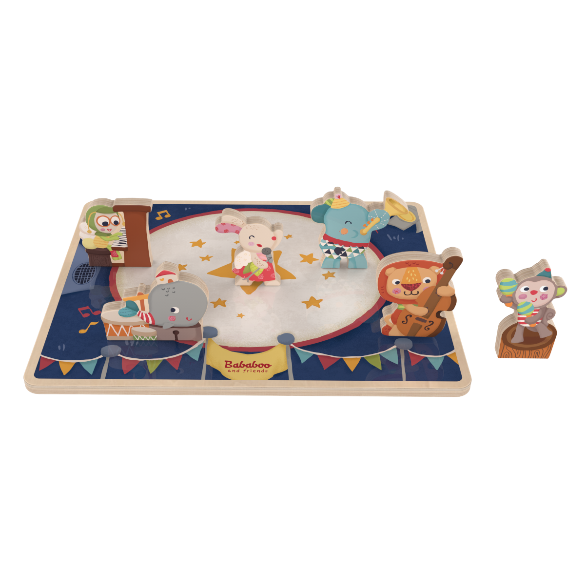 Bababoo and friends Band Play Figure Puzzle [12+ Months]