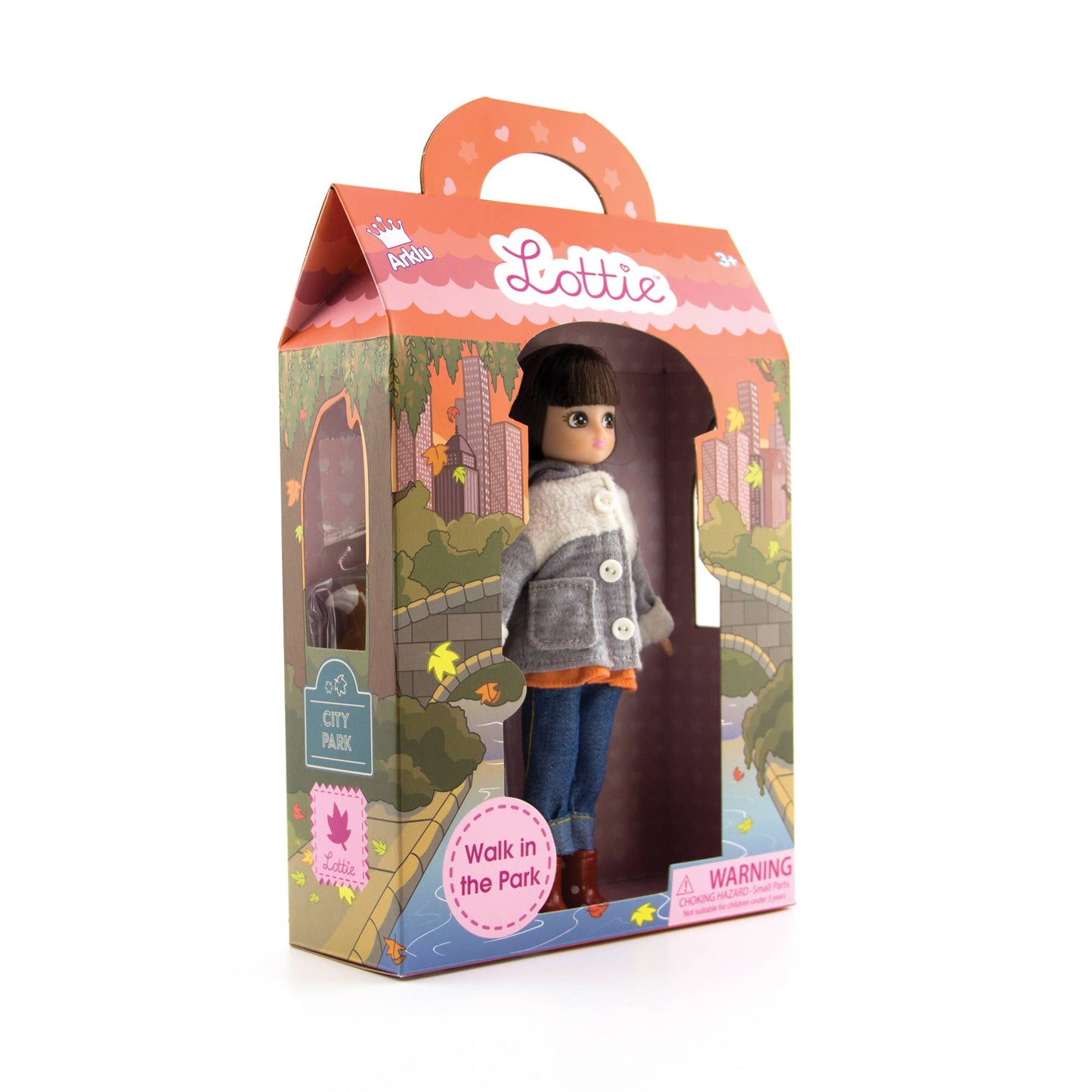 Walk in the Park Lottie Doll with Rescue Dog – Gold Collection