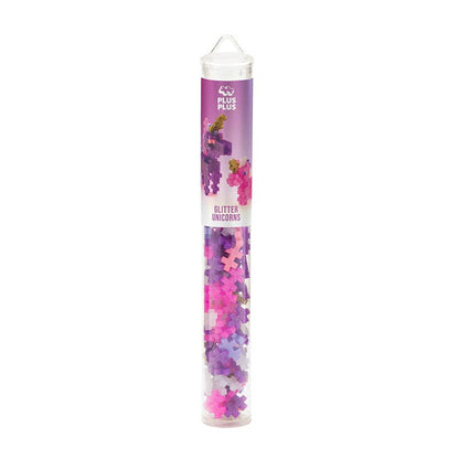 PlusPlus Glitter Unicorns Tube 100 Piece Set For Creative Play