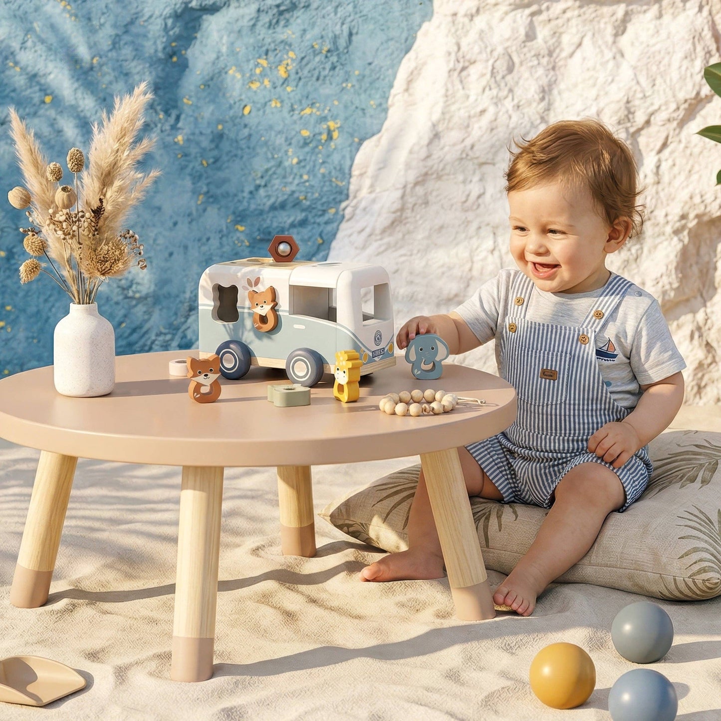 Van Shape Sorter Toy For Toddlers Colorful Shape Sorting Learning